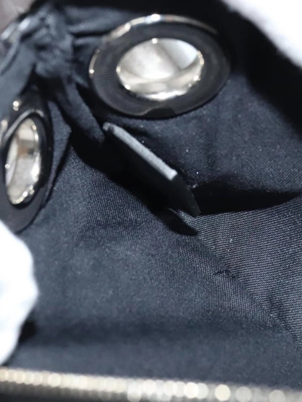 FENDI Triplet Clutch Bag Leather Black Auth 110887V - Picture 11 of 16